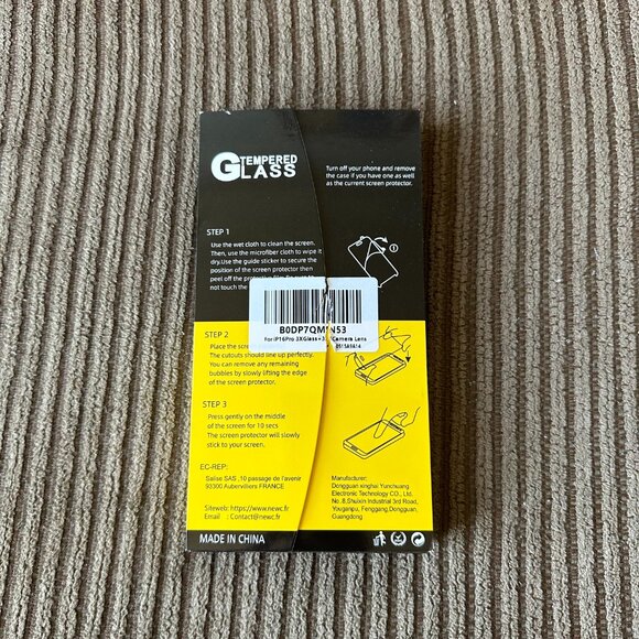 NEW'C Tempered Glass Screen Protector & Camera Lens Film For iPhone 16 Pro - Picture 2 of 3